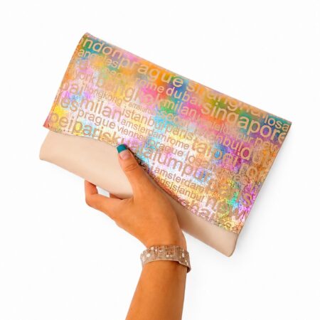 Plic handmade din piele naturala de efect,cu inscripții